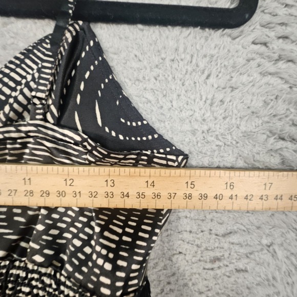 Vtg Express Babydoll Top Junior S Geometric Sequin Satin Y2K Dark Romantic Fairy - Picture 11 of 12